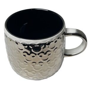 Disney Parks Mickey Metallic Raised‎ Icon Mug Home Collection Coffee Cup 16oz